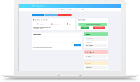 page évènement sporteam